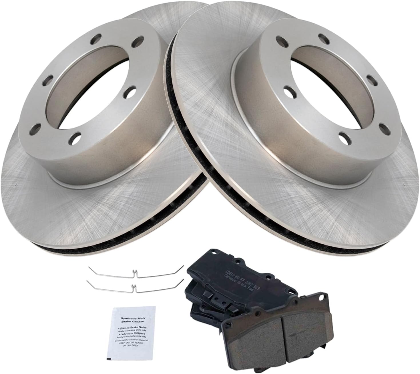 TRQ Front Brake Pad & Rotor Kit for 1996-2000 Toyota 4Runner