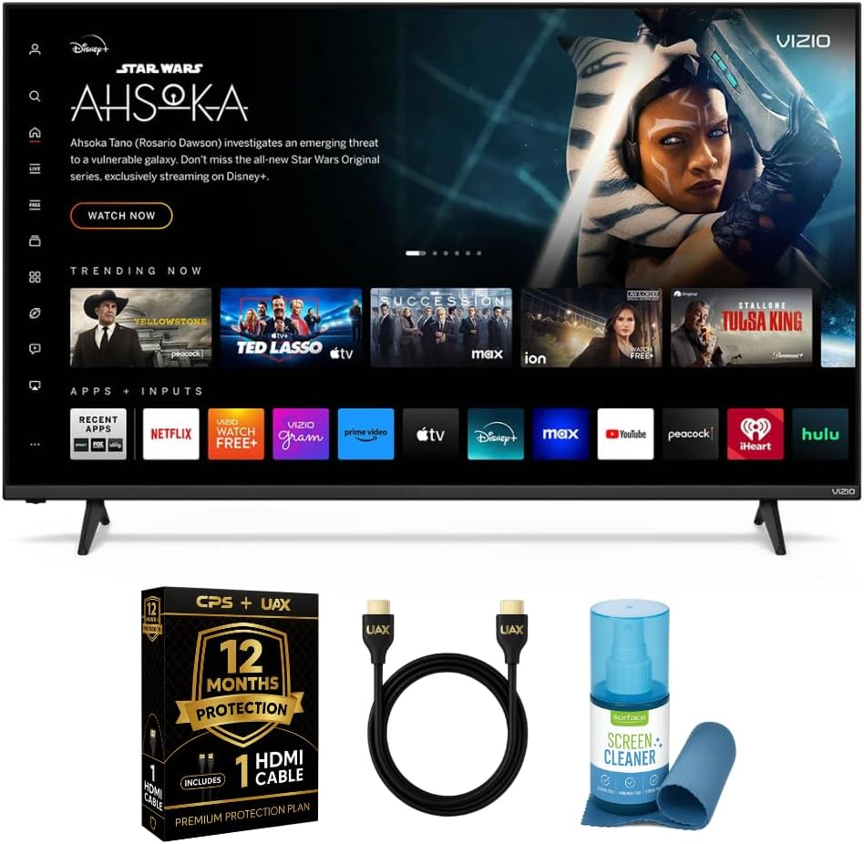 VIZIO 43-Inch 4K UHD LED Smart TV Bundle with Dolby Vision