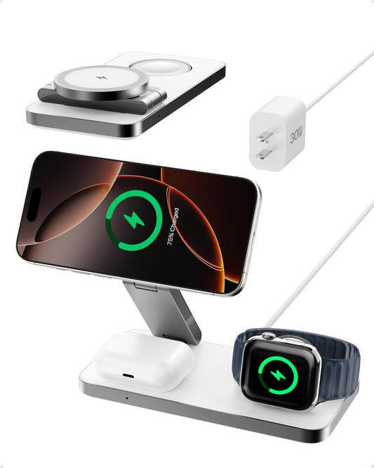 Intoval Qi2 3-in-1 Fast Wireless Charger