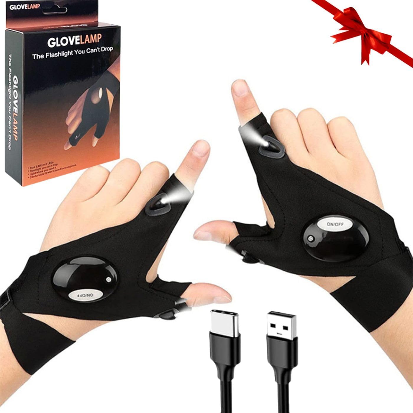 FVSTR Rechargeable Flashlight Gloves - Ultimate Hands-Free Lighting