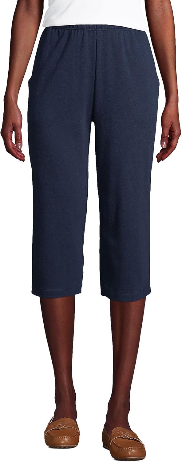 Lands' End Women's Sport Knit High Rise Capri Pants Review