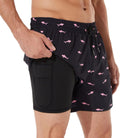 BRISIRA Mens Swim Trunks 5 in Inseam - Quick Dry Comfort Clothing