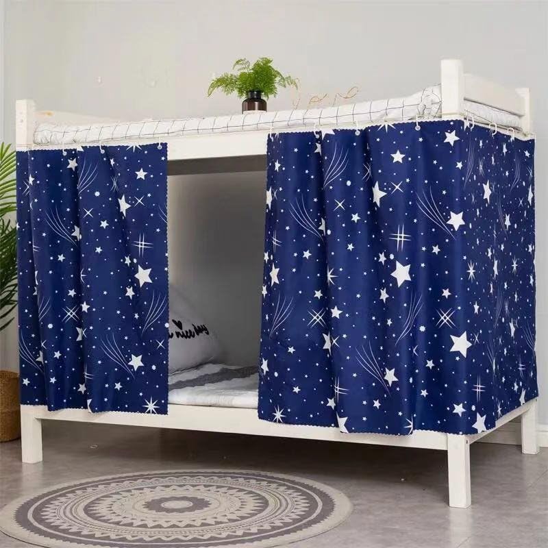Kids Bunk Bed Stars Galaxy Privacy Canopy by AUCOOMA