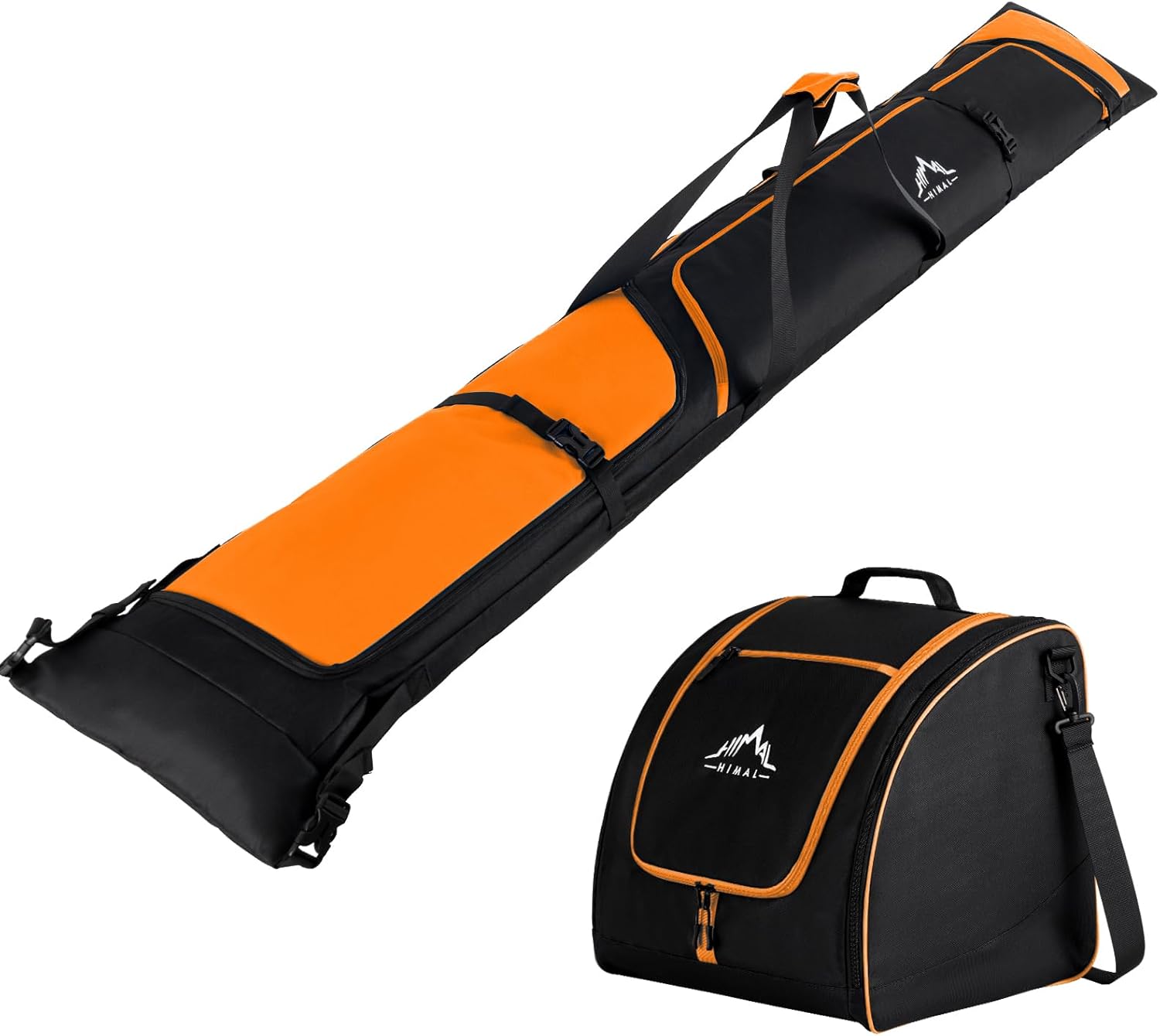 Padded Ski Bag and Boot Bag Combo for Air Travel Safety