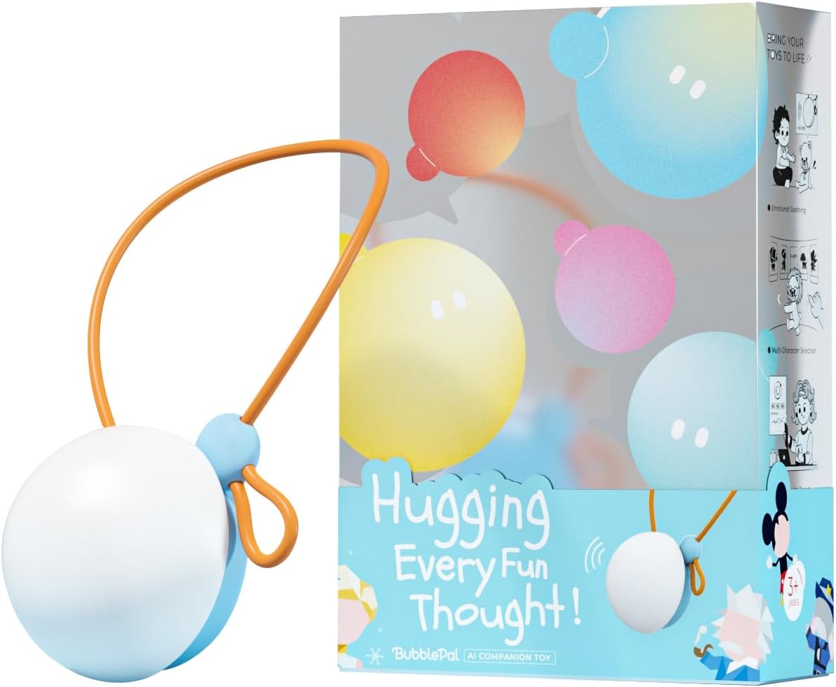 BubblePal Blue: AI Talk Toy, Endless Fun, Memory, Gift for Kids