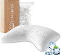 Side Sleeper Pillows for Adults - Adjustable Curved Memory Foam Pillow