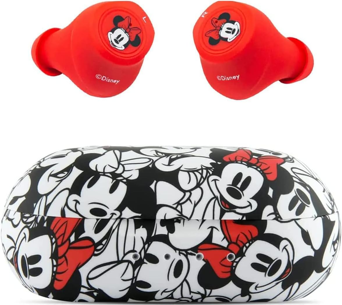Minnie Mouse Bluetooth Earbuds - 30H Playtime & Mic