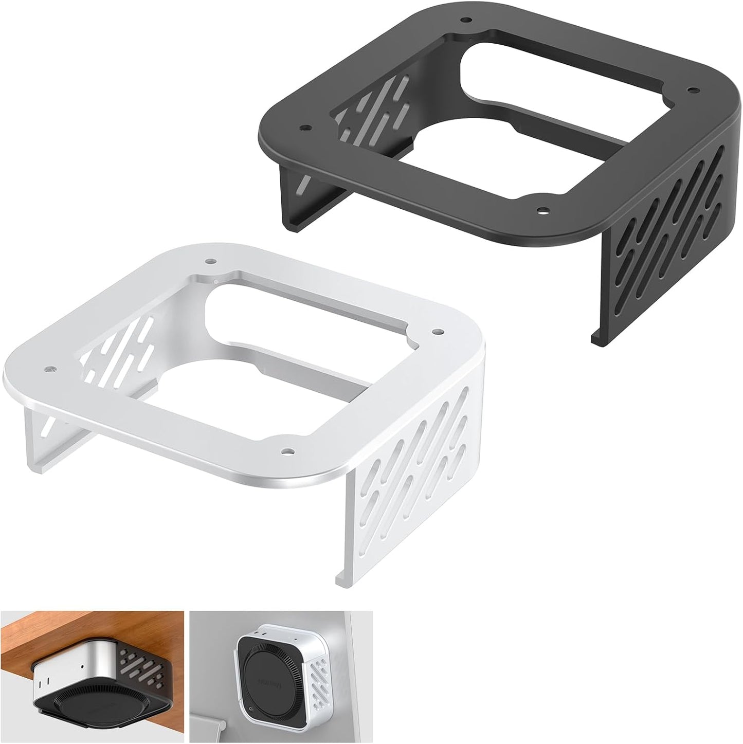 Under Desk Mount for Mac Mini M4/M4 Pro with Heat Dissipation