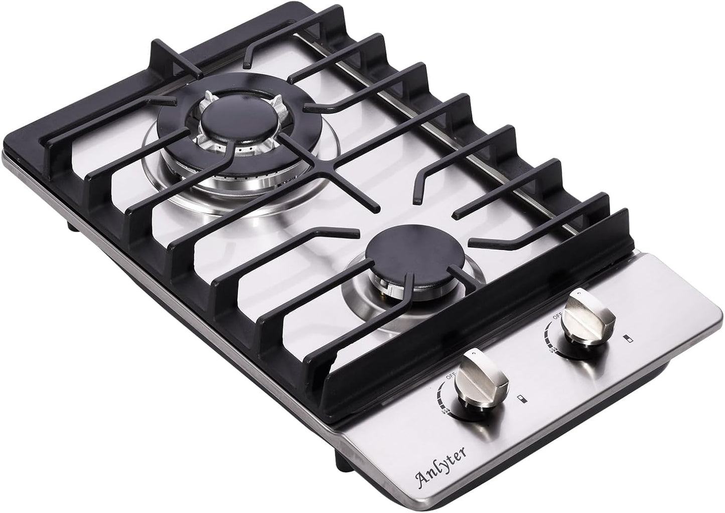 12 Inch Gas Cooktop with 2 Burners for Versatile Cooking Needs