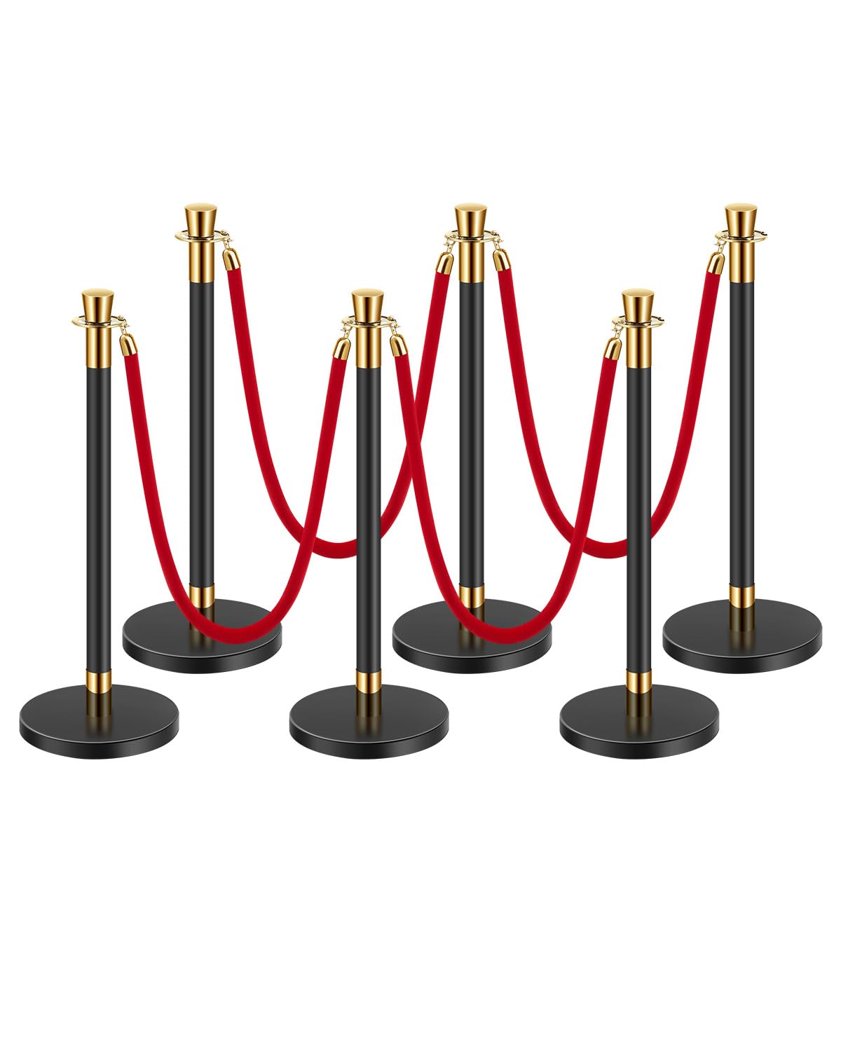 VEVOR Stanchions and Velvet Ropes for Crowd Control Events