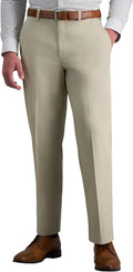 Haggar Premium No Iron Khaki Classic Fit Flat Front Pant (Style 1SJG)