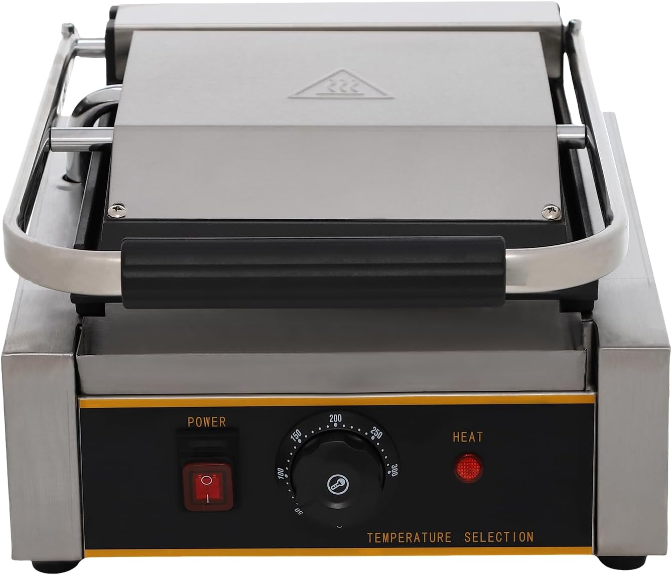 1800W Stainless Steel Panini Press - Grills Delicious Sandwiches!