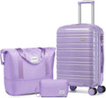 LARVENDER 20 in Carry on Luggage Set - Lightweight Lavender