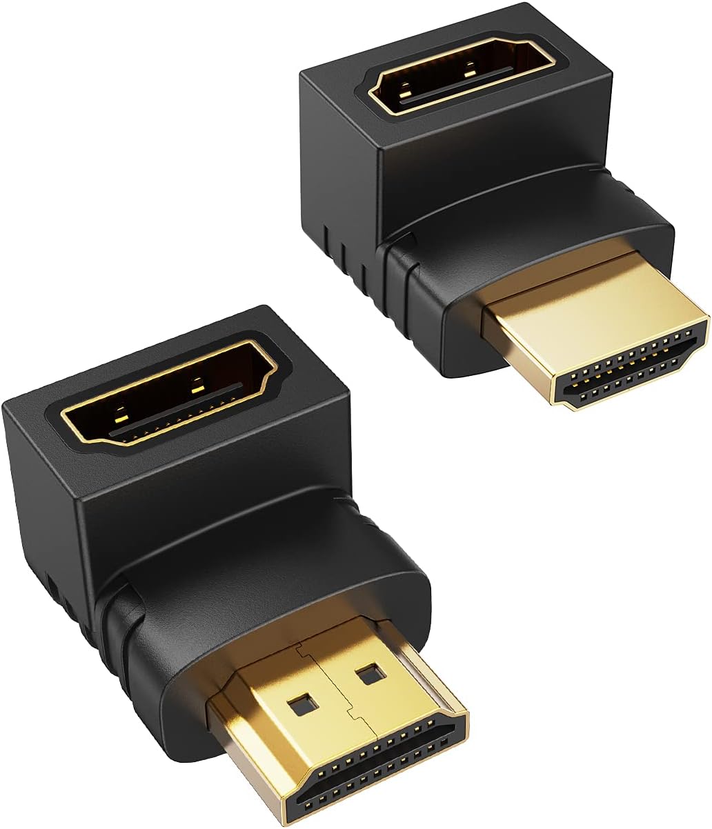 CableCreation 2-Pack HDMI Upward Angle Adapters