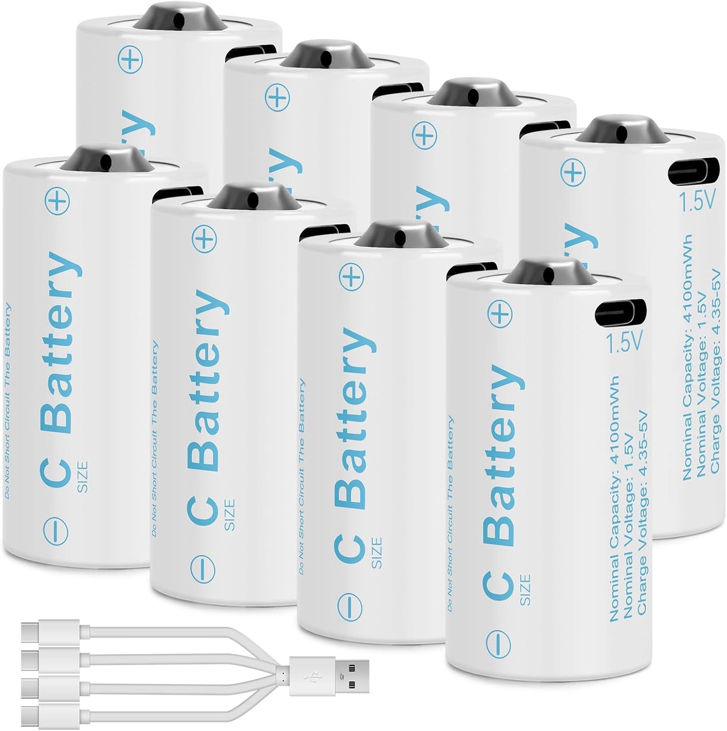 C Size Rechargeable Lithium Batteries for Toys and Floodlights