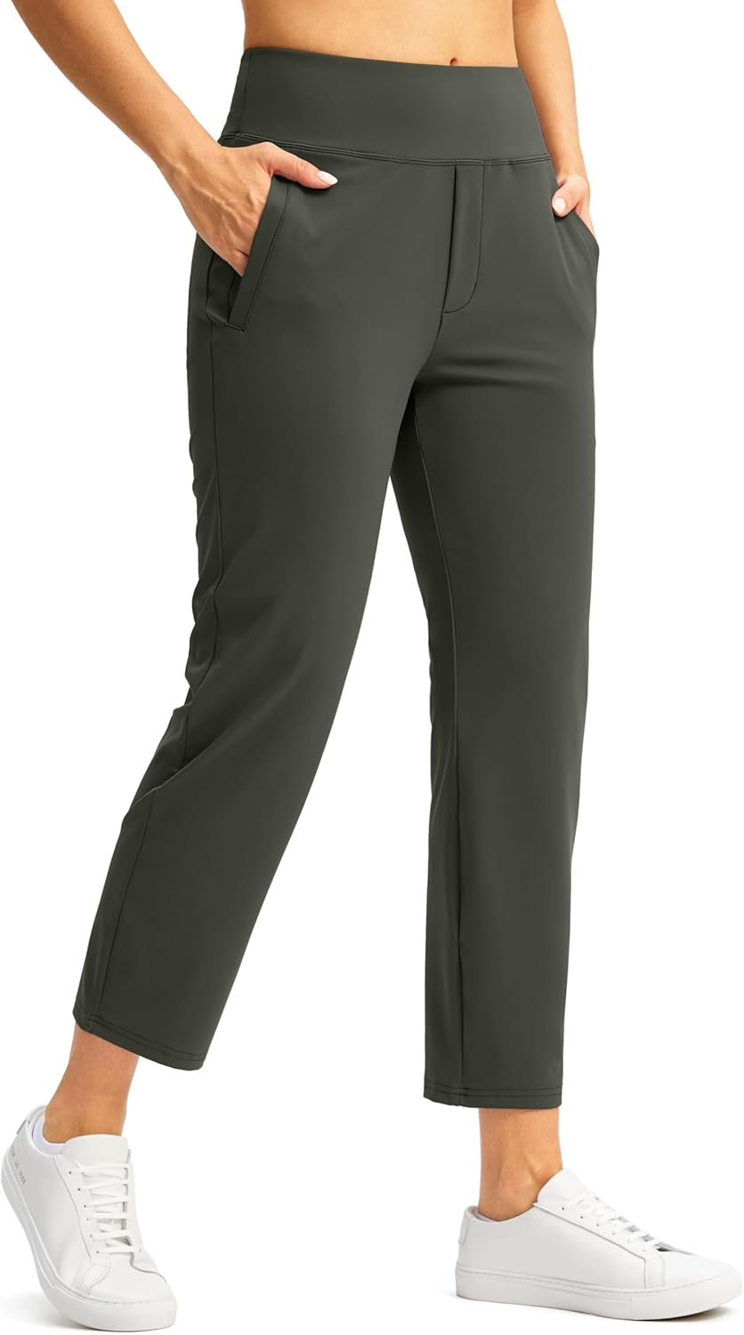 SANTINY Women's 7/8 High Waisted Stretch Ankle Pants Review