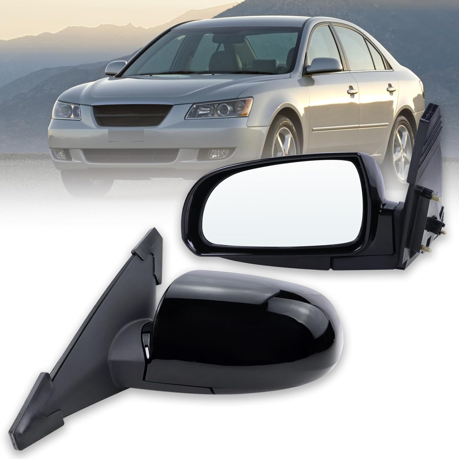 Left Driver Side Mirror for 2006-2010 Hyundai Sonata - Heated