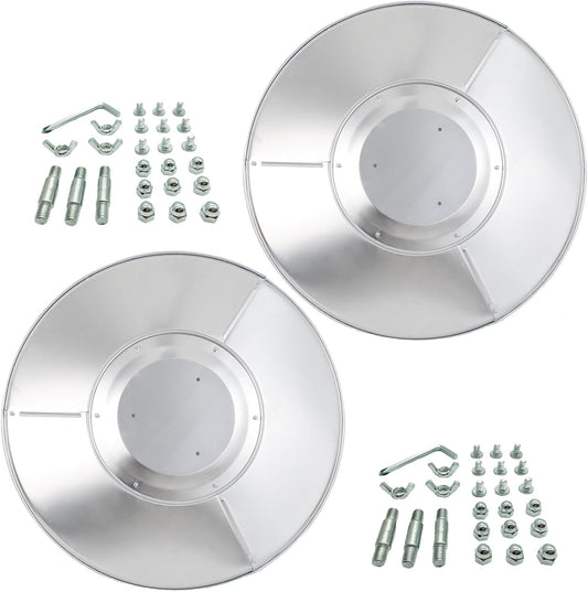 Enhance Heat Efficiency with Aluminum Reflector Shield for Patio Heaters