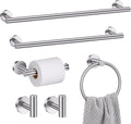 Bathroom Hardware Set 6-Piece Brushed Nickel Towel Bar Set - Complete