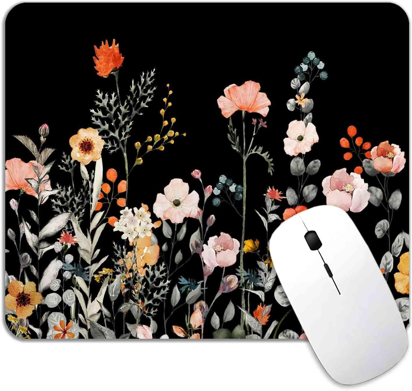 Colorful Flower Mouse Pad - Waterproof & Anti-Slip