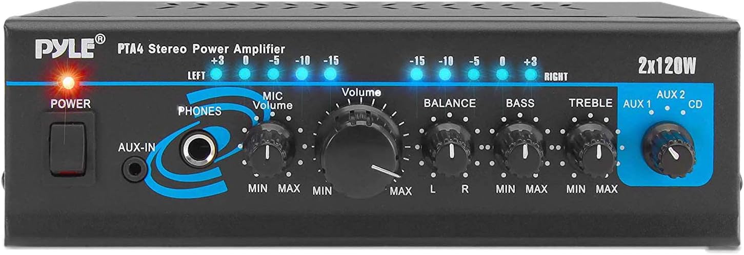 Pyle Home Audio Power Amplifier System for High Quality Sound