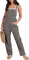 Loose Fit Denim Overalls for Women by ANRABESS - Casual Style