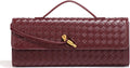 Woven Tote Bag for Women Vegan Leather Woven Shoulder Handbag