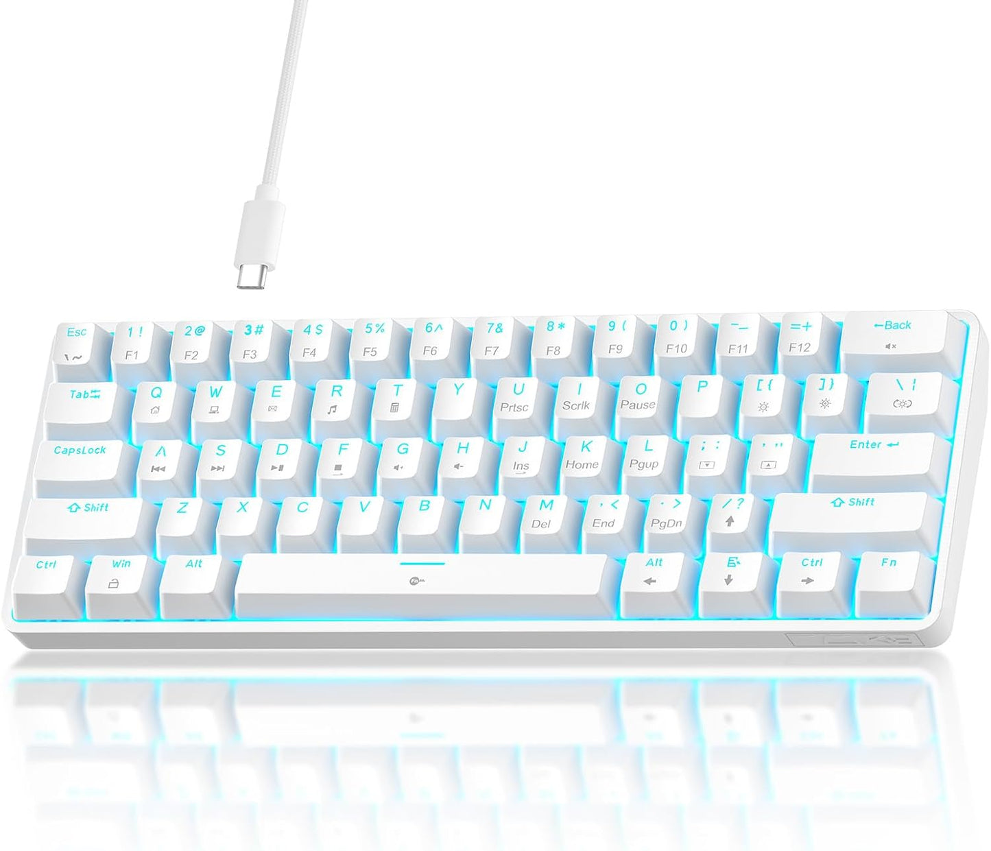 TMKB 61-Key Mechanical Gaming Keyboard - Red Linear Switch