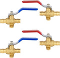 HeSun 4 PCs 1/2 in PEX A Expansion Ball Valve with Drop Ear