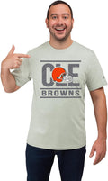 Zubaz NFL Men's Goal Line Team Graphic T-Shirt - Comfortable Fit Show