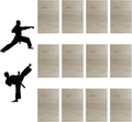 12pcs Taekwondo Karate Breaking Boards - Professional Wooden Set
