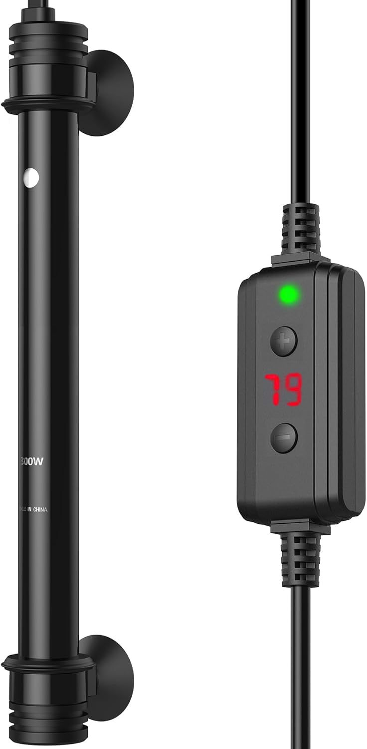 NICREW 300W Aquarium Heater | Adjustable Temp, Overheat Protection