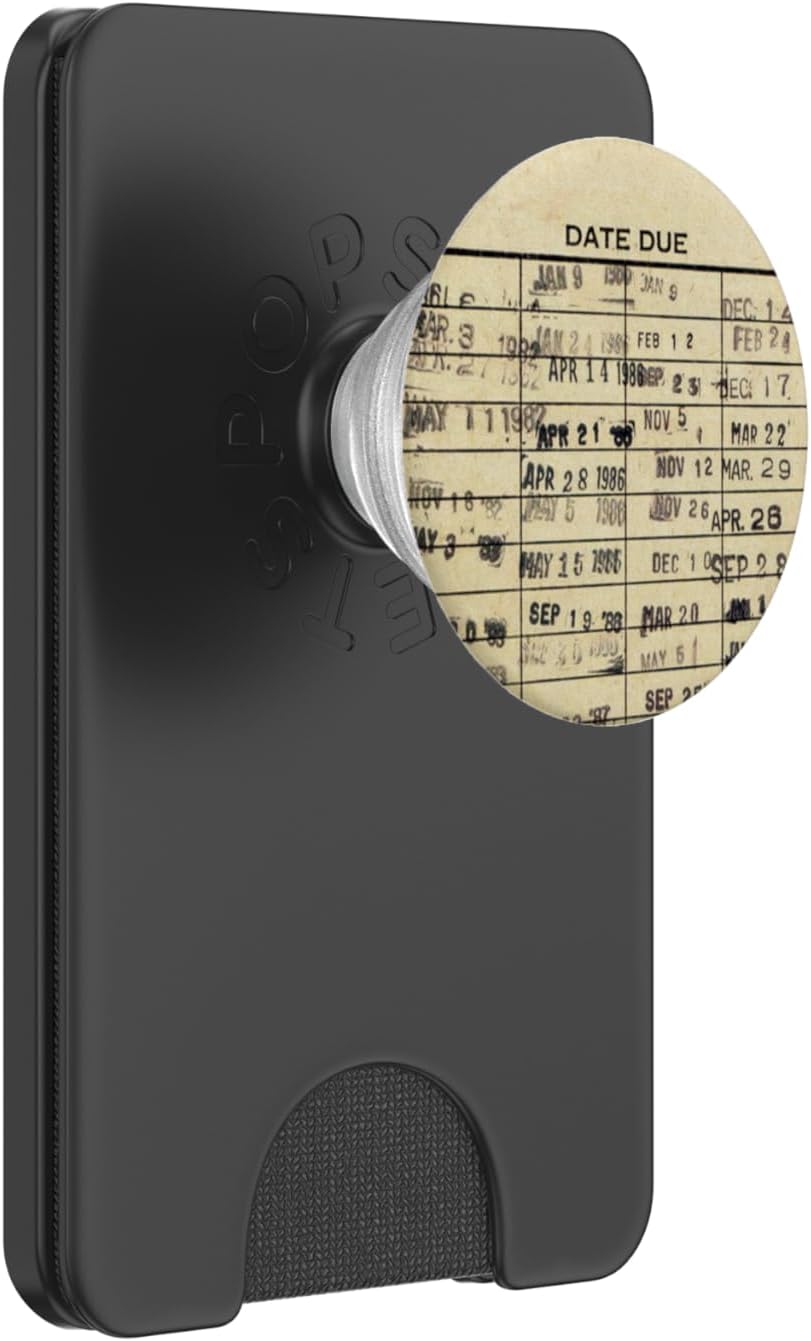Library Due Date Cards Stamp Book Return PopWallet for MagSafe