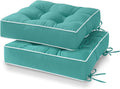 Tufted Outdoor Chair Cushions Set of 2 for Patio Furniture