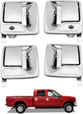 Chrome Exterior Door Handle Set (4 PCS) Compatible with Ford Super