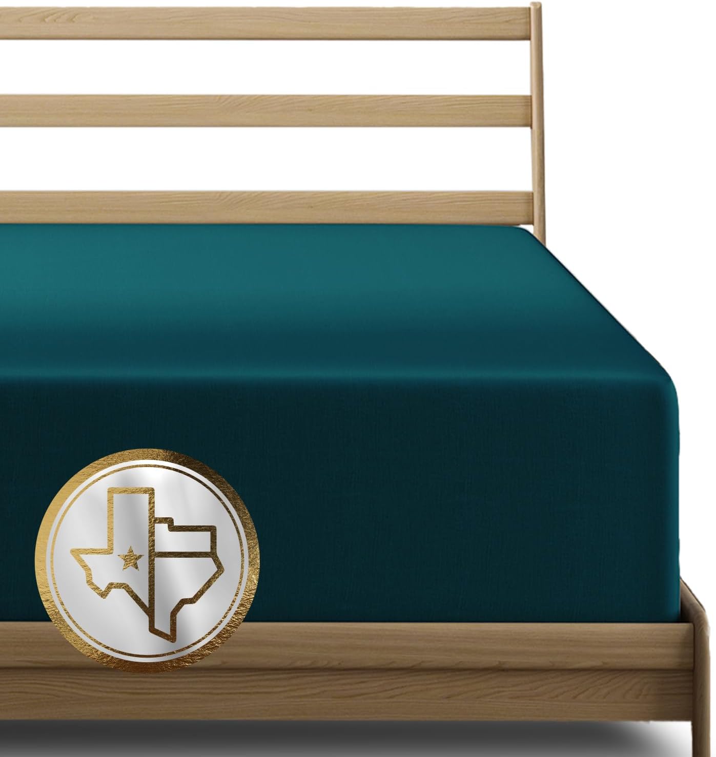 Luxury Egyptian Cotton California King Fitted Sheet - Teal