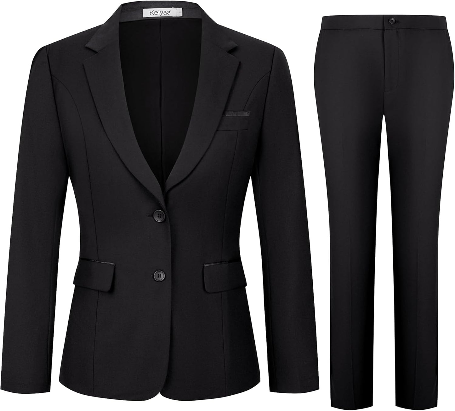 Women's 2 Piece Suit Blazer Pants Set for Business and Work