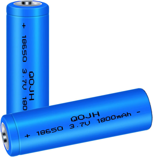 2-Pack 1800mAh 18650 Rechargeable Batteries for Endless Power!