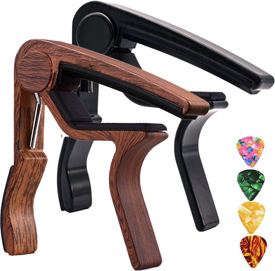 Duo Pack Guitar Capo Set - Quick Change & Tune with Ease!