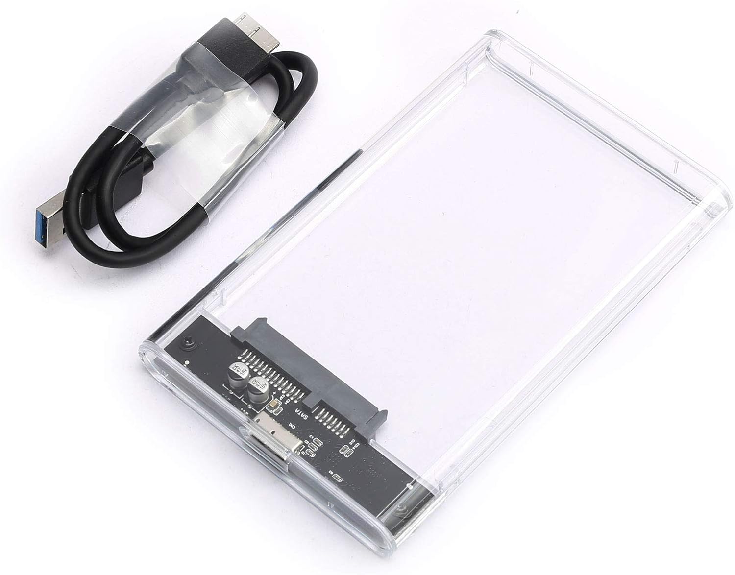 Durable Clear Case USB 3.0 2.5 SATA Enclosure
