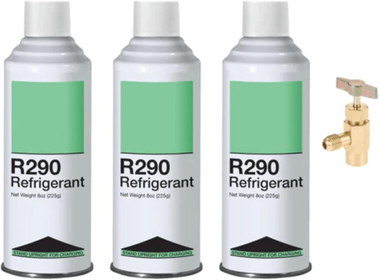 Leak Saver R290 Refrigerant for HVAC - 8oz Self-Sealing Pack