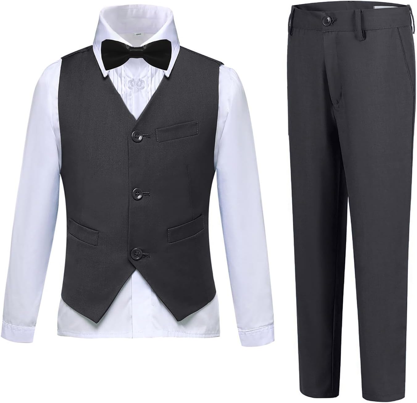 Boys Suits Slim Fit 4 Piece Formal Dresswear Set for Kids