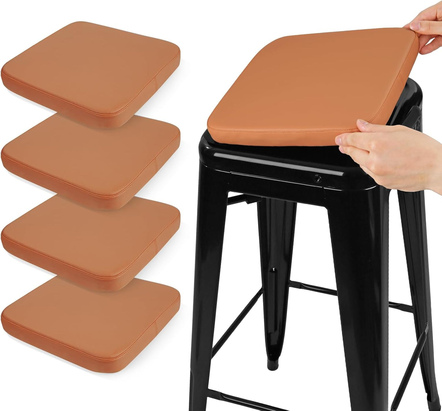 Modern Faux Leather Bar Stool Cushions for Comfort and Style