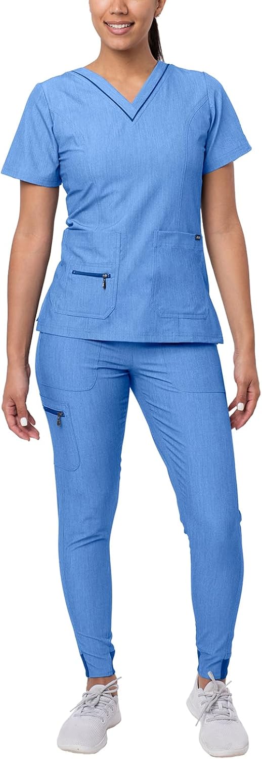 Adar Pro Flawless Plus Scrub Set for Women - Stylish Comfort