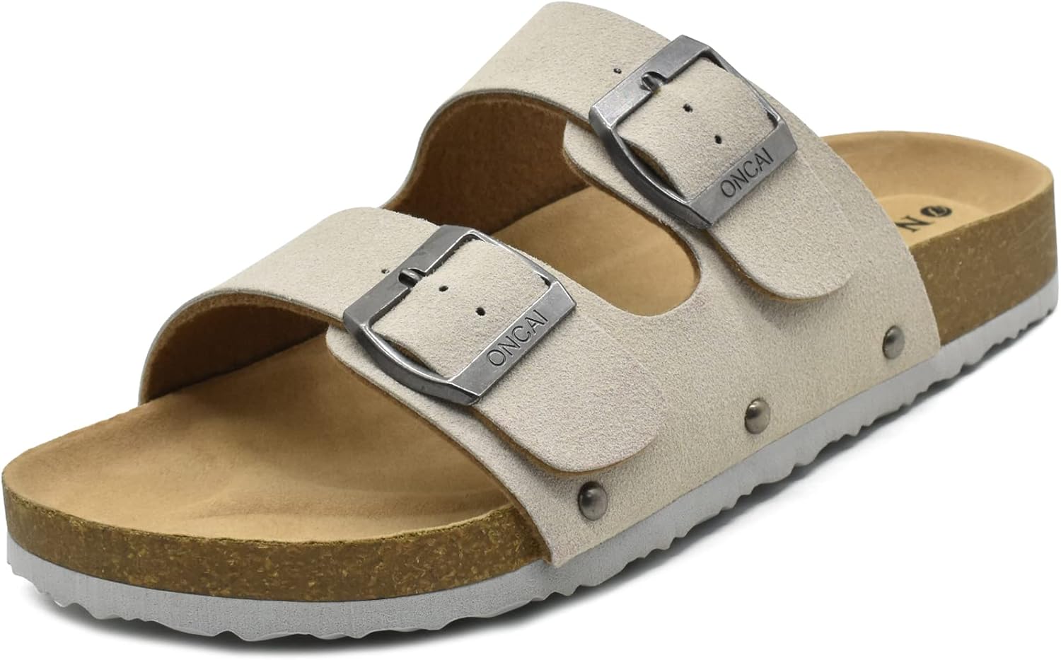 ONCAI Womens Flat Slide Sandals with Arch Support for Comfort