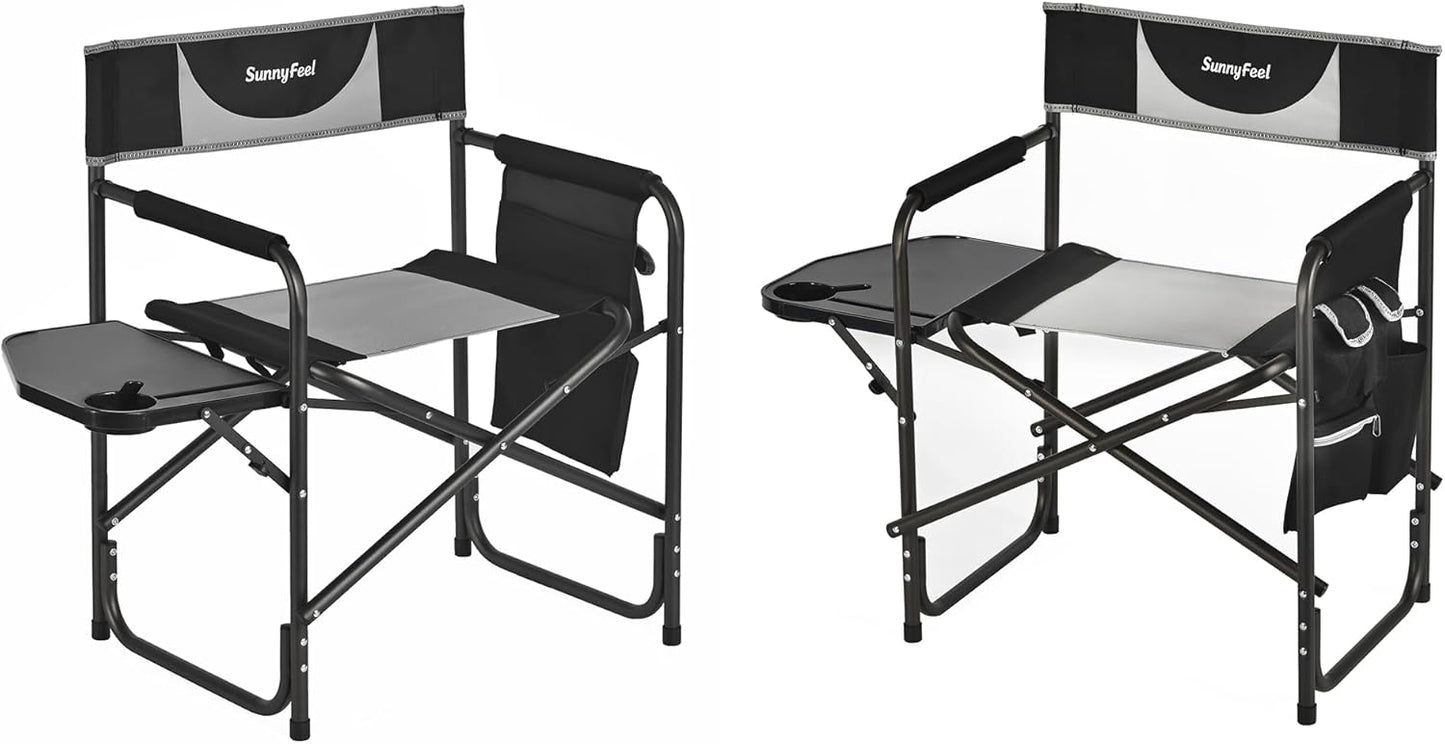 SUNNYFEEL Oversized Camping Directors Chair 2 Pack for Outdoors