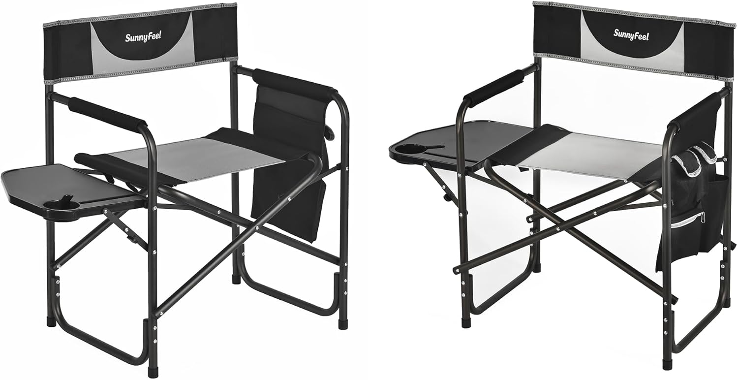 SUNNYFEEL Oversized Camping Directors Chair 2 Pack for Outdoors