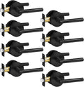 Matte Black Lever Passage Door Handle - Heavy Duty 8 Pack