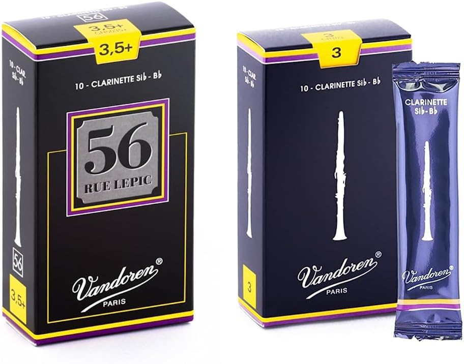 Vandoren Bb Clarinet Reeds #3.5+ & Traditional Reeds Strength 3