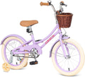 Girls Bike with Basket 16 in for Ages 4-8 - Kid-Friendly Ride